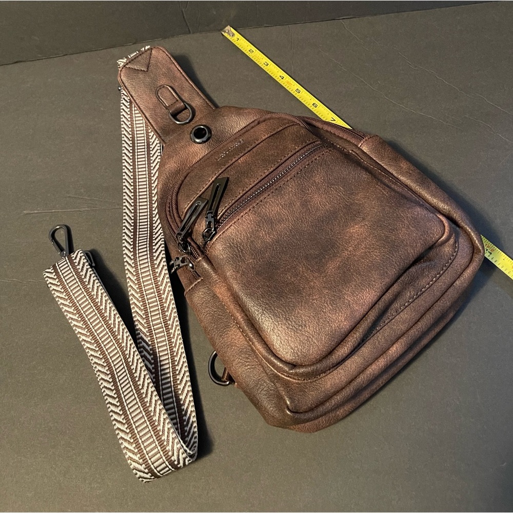Brown Leather Sling Bag - Picture 6 of 13